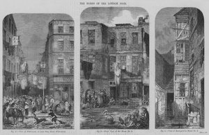 De Huizen van de Londense Armen (gravure)