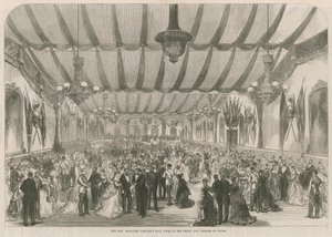 Het bal van de Honourable Artillery Company gegeven aan de Prins en Prinses van Wales door English School
