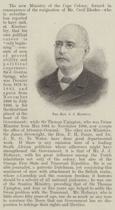 De eerwaarde J J Hofmeyr (gravure) door English School