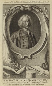 De Eerwaarde William Blakeney Esquire, Luitenant-generaal van Zijne Majesteits Troepen en Gouverneur van Minorca