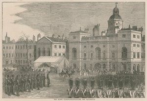 De Horse Guards: Het opstellen van de processie door English School