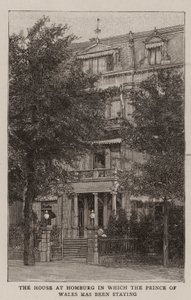 Het Huis in Homburg waar de Prins van Wales verbleef door English School