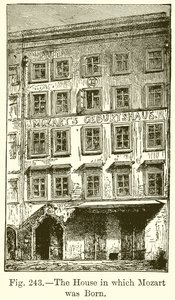Het huis waarin Mozart werd geboren door English School