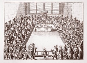 Het Lagerhuis, van een prent uit 1648
