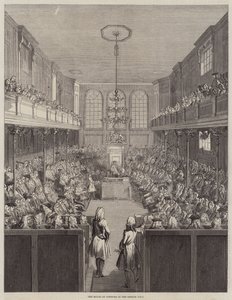 Het Lagerhuis in de Zitting 1741-2 door English School