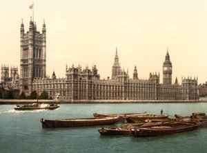 Het Parlement, Londen door English School