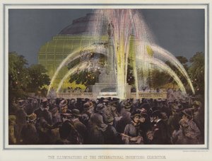 De verlichting bij de Internationale Uitvindingen Tentoonstelling