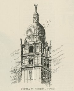 Het Imperial Institute: Koepel van de centrale toren door English School
