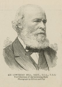 Het Imperial Institute: Sir Lowthian Bell, vicevoorzitter van het bestuursorgaan door English School