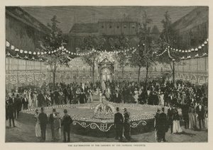 Het Imperial Institute: De verlichting in de tuinen