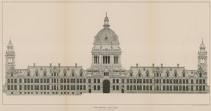 Het Imperial Institute, ontwerp door A W Blomfield door English School