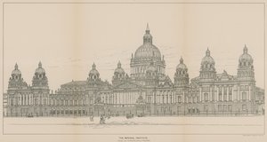 Het Imperial Institute, ontwerp door T N Deane en T M Deane