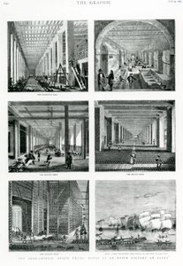 De Indo-Chinese Opiumhandel: Aantekeningen bij een opiumfabriek in Patna, uit The Graphic, 1882 door English School