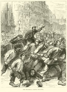 De opstandelingen grijpen de wapens, maart 1871 door English School