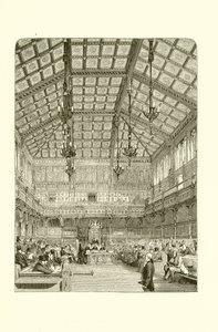 Het interieur van het Lagerhuis