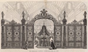 De Internationale Tentoonstelling; Coalbrookdale Poorten en Hof door English School