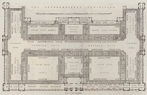 De Internationale Tentoonstelling, Plattegrond van de Galerijen door English School