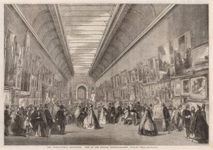 De Internationale Tentoonstelling; Uitzicht op de Engelse schilderijengalerij door English School