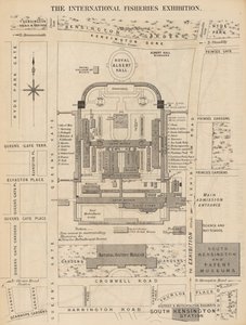 De Internationale Visserij Tentoonstelling, Londen, 1883 door English School