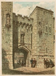 De Internationale Gezondheidstentoonstelling in South Kensington, 1884: een oude Engelse poort door English School