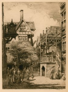 De Internationale Gezondheidstentoonstelling in South Kensington: de oude Londense straat door English School