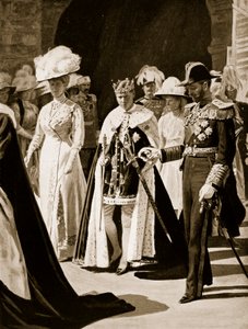 De Investituur van de Prins van Wales, 1911 door English School