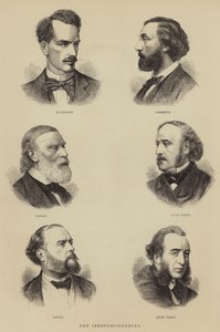 De onverenigbaren (gravure) door English School