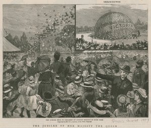 Het Jubileumfeest voor de kinderen van Londense scholen in Hyde Park door English School