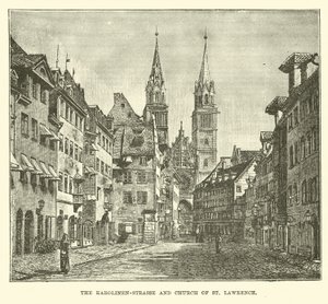 De Karolinen-Strasse en de Sint-Laurenskerk