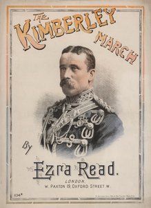 The Kimberley March, bladmuziekomslag met een portret van generaal John French door English School