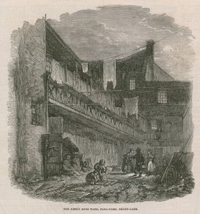 The Kings Arms Yard, Kolenyard, Drury Lane door English School