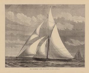 Het jacht "Kriemhilda", eigendom van prins Batthyany (gravure) door English School
