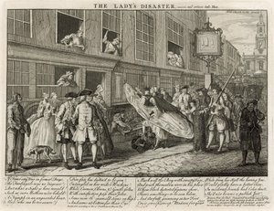 Het ongeluk van de dame door English School