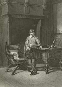 De page van de dame door English School