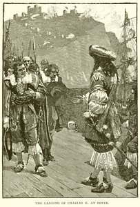 De Landing van Karel II in Dover door English School