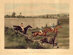 De Laatste Hek, de laatste Steeplechase op de Hippodrome Race Course, Kensington, Londen