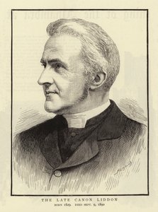 De overleden kanunnik Liddon (gravure) door English School