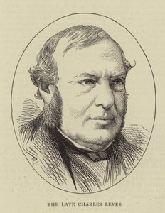 De overleden Charles Lever (gravure) door English School