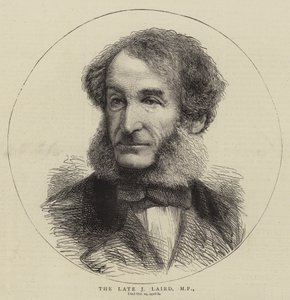 De overleden J Laird, MP (gravure) door English School
