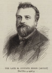 De Laatste M Gustave Brion, Kunstenaar door English School