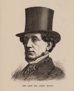 De overleden heer James Merry (gravure)