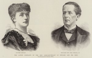 De Nieuwste Portretten van de Nieuwe Lord-Luitenant van Ierland en zijn Vrouw door English School