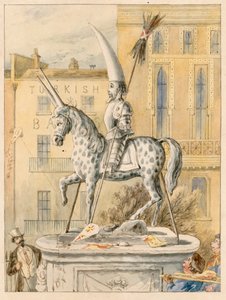 Het standbeeld van Leicester Square 17 oktober 1866