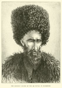 De Lesghische leider van de opstand van 1861 in Daghestan door English School