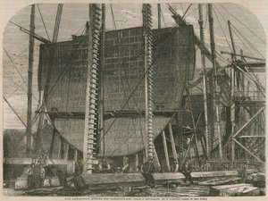 De Leviathan tijdens de bouw door English School