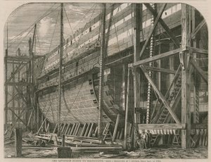 De Leviathan tijdens de bouw door English School