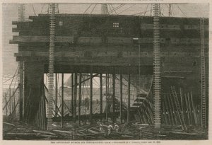 De Leviathan tijdens de bouw door English School