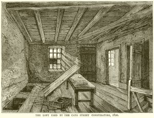 De Zolder gebruikt door de Cato Street Samenzweerders, 1820