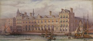 De Londense Vismarkt bij Billingsgate, 20 juli 1877