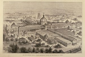 De Manchester Royal Jubilee Tentoonstelling, Geopend door de Prins van Wales, uit The Illustrated London News, 7 mei 1887 door English School